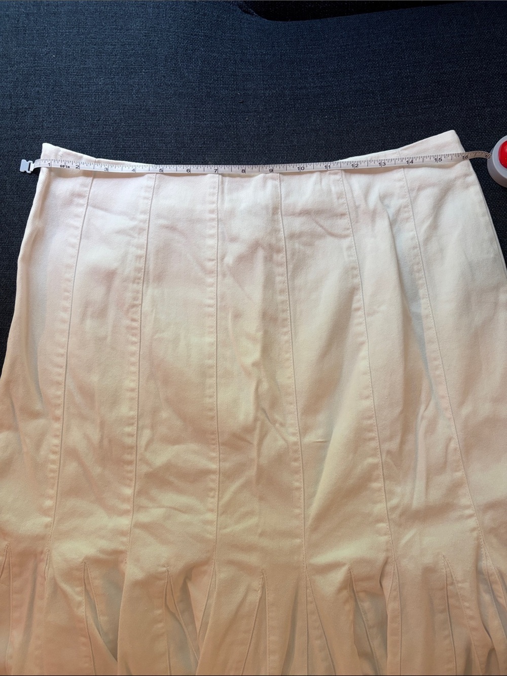 Vintage Ralph Lauren Jeans co Denim Flared Midi Skirt— EUC — Size 6 - Picture 6 of 7